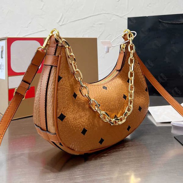 

evening bags half moon chain bag crescent women crossbody shoulder underarm bags lady handbag purse fashion letters removable strap