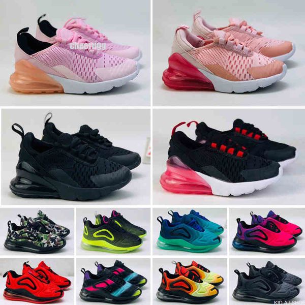 

dhl kids baby running shoes 2022 cushion children youth boys girls wholesale outdoor sneakers 24-35hydc, Black