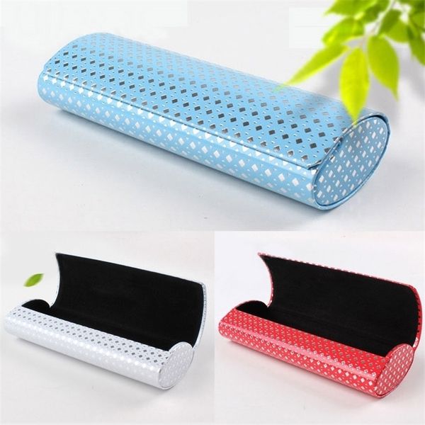 

sunglasses cases bags rhombus glasses case magnetic closed oval sunglasses box handmade leather glasses storage hard eyewear protection box