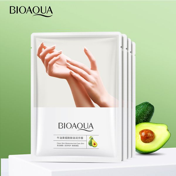 

bioaqua moisturizing gloves avocado moisturizing hand mask 35g/pair exfoliating tender and smooth nourish gentle care hands masks