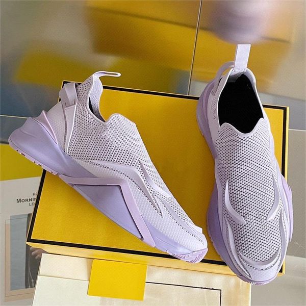 

flow mesh casual shoes mens womens slipon luxurys designer beige lavender black white running sneakers 35-45