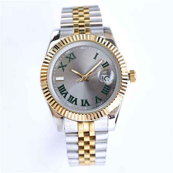 

classic business watch for men designer watchs mens gold watches mechanical automatic wristwatch fashion wristwatches 904l stainless steel s, Slivery;brown