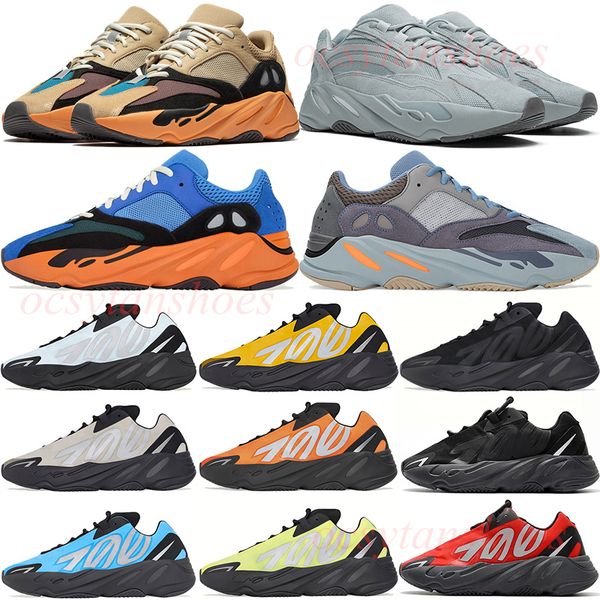 

700 wave runner running shoes solid grey cream sun bright mauve hospital blue wash orange enflame amber women trainers