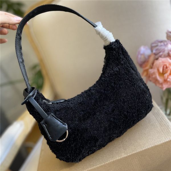 

autumn winter hobo bags plush underarm bag fluffy shoulder bags outdoor style ladies handbags totes