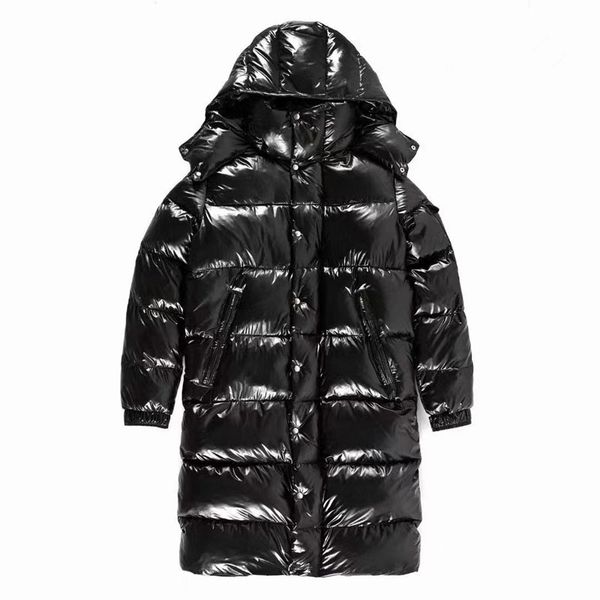 

moncler/mouth covering medium long hooded down jacket with core piece coat, Black