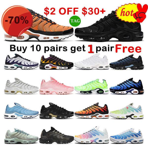 

2022 tn plus mens trainers running shoes white black gold scarab hyper jade royal atlanta university blue women breathable sneakers sports
