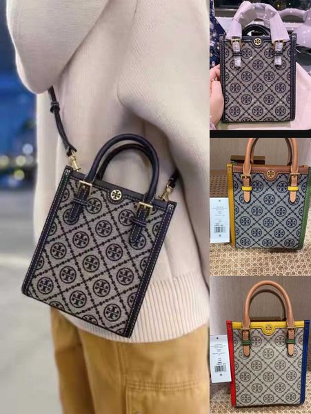 

leather fashion handbag torysbirchs designer bags original quality mini tote bag and new tb women's elegant fashion shoulder crossbody