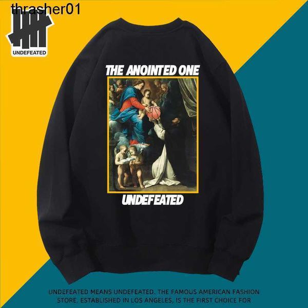 

new men's hoodies designer sweatshirts unde sweater fashion brand feated round neck cotton loose winter lovers' wear, Black