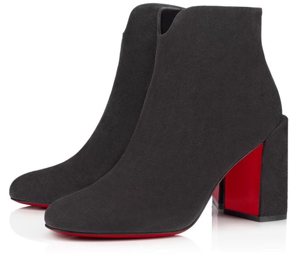 

winter fashion women red botto boots castarikas leather booties luxurious ladies ankle boots elegant design high heels eu35-43.with box, Black