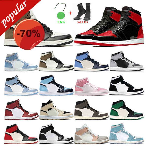 

7-13 mens basketball shoes 1s womens hyper royal shadow 2.0 university blue bred patent dark barely orange green men trainer sport sneakers