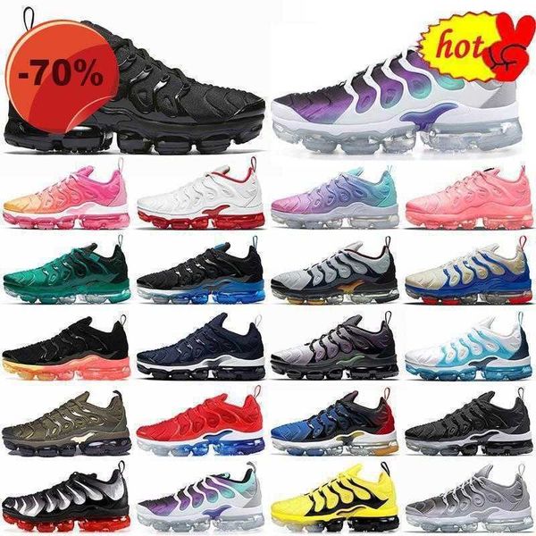 

2022 tn plus running shoes black atlanta cherry black royal digital camo hyper blue bleached bumblebee active fuchsia men women mint orange