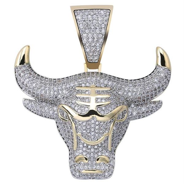 

fashion simple bull head pendant necklace outer sliding object casual men and women necklaces171l, Silver