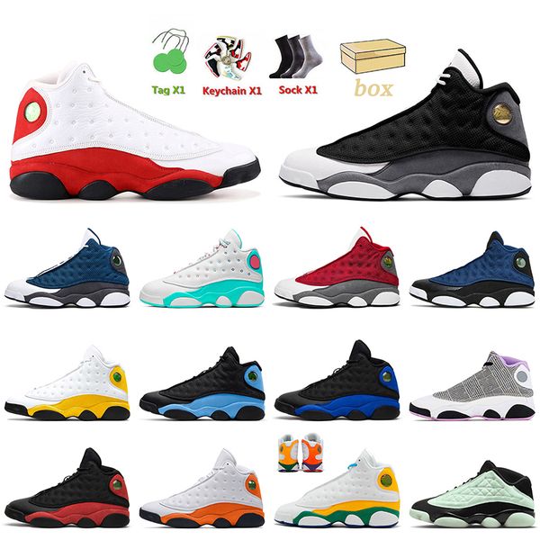 

wholesale with box 13s basketball shoes jumpman 13 black flint chicago navy hyper royal del sol reverse bred court purple starfish playgroun