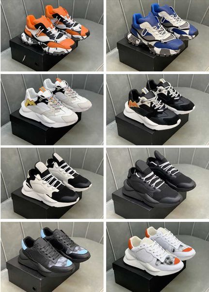

2022 new y3 kaiwa chunky men's casual shoes luxury yellow black orange white yy3 boots sports shoelace box size 38-44
