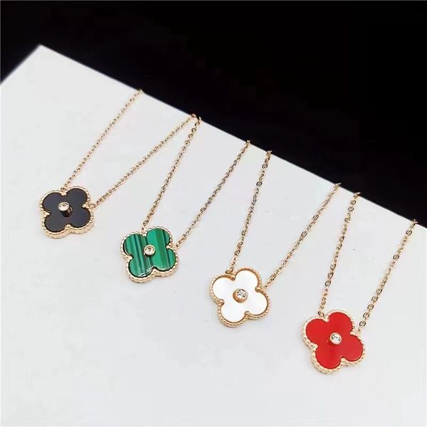 

elegant design clover pendant necklace women jewelry for gift, Silver