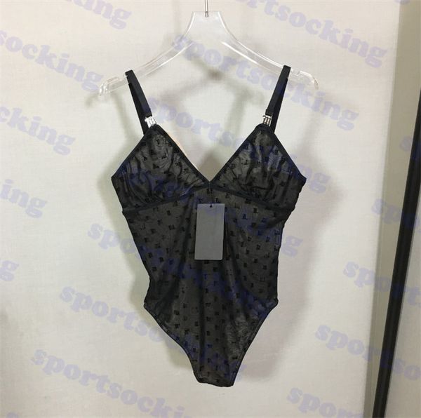 

suspender underwear t shirt womens one piece tights clothing mesh perspective bottoming shirts, Black