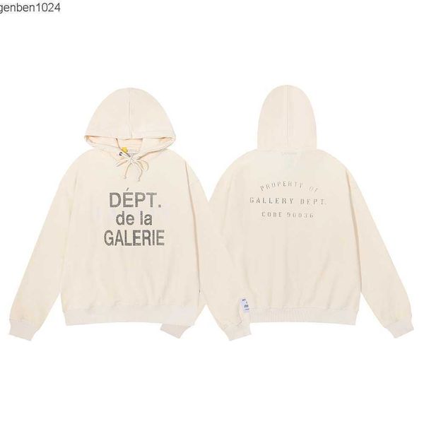 

men's women's hoodies sweatshirts autumn and winter niche gary dept star menswear design flip through terry jacket, Black