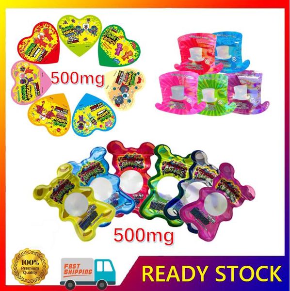 

new edibles candy packaging edible bag empty mylar candy gummies package childproofs premium stand-up packages