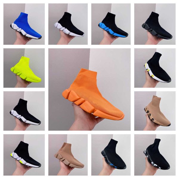 

women mens speed trainers sock shoes boot booties paris black brown trainer luxury designer walking lace socks runners men red casual