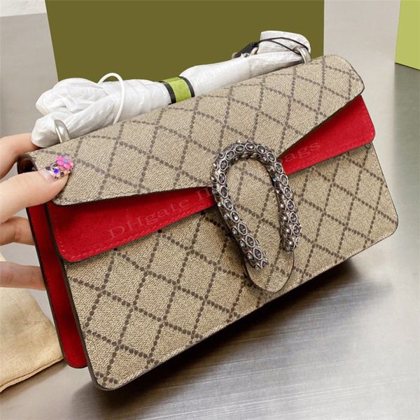 

handbag luxury designers bags shoulder flap crossbody chain bag wallets gg totes double letters tiger head beads chains hasp square purse
