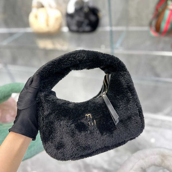 

totes miubag the tote bag women plush designer bags white zipper handbag mini shopping crossbody purse handbags 221008