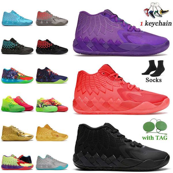 

basketball shoes mens trainers sneakers sports rock ridge red blast queen city buzz lamelo ball mb.01 2022 not from here rare 1of1 unc