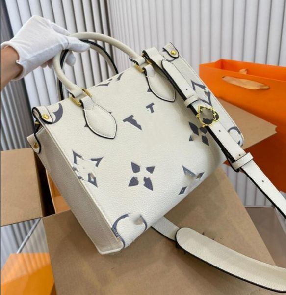 

totes onthego bag handbags women crafty designer shoulder messenger crossbody bags purse l 25cm on the go ladies luxurys genuine leather mon