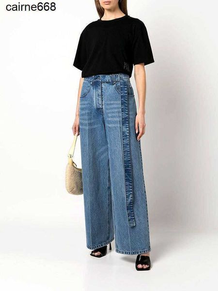 

designer women's jeans new belt denim alexanders pants women autumn wangs, Blue