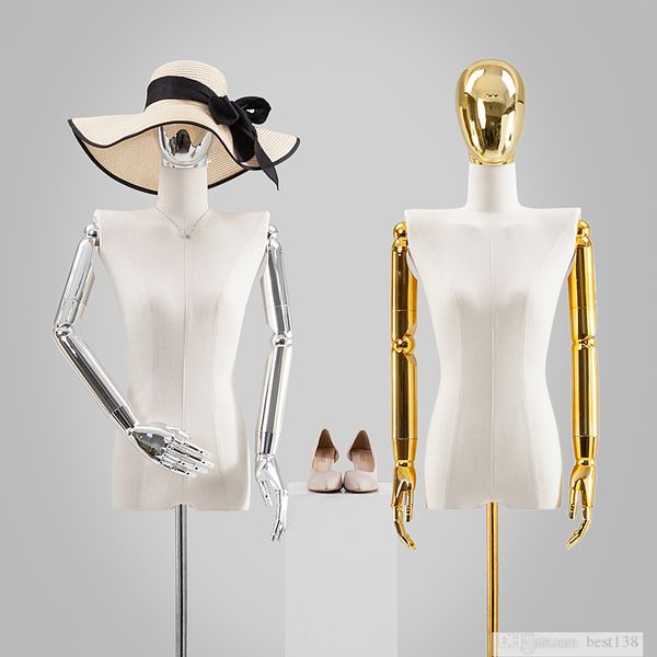 

fashionable women fabric mannequin nice model dressmaking model for display, Khaki