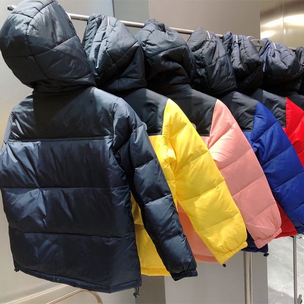 

2022 winter new down jackets kids puffer parka coat fashion classic outdoor warm down coat zebra pattern striped letter print jackets multic, Blue;gray