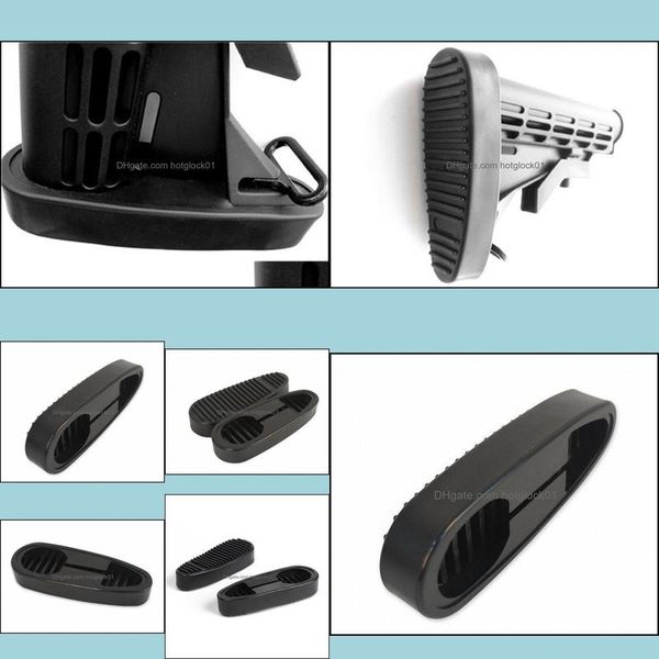 

original accessories others tactical 1pcs rubber ribbed stealth slip combat buttpad anti-slip stock for ar15/m4 rifle tactical recoil butt p