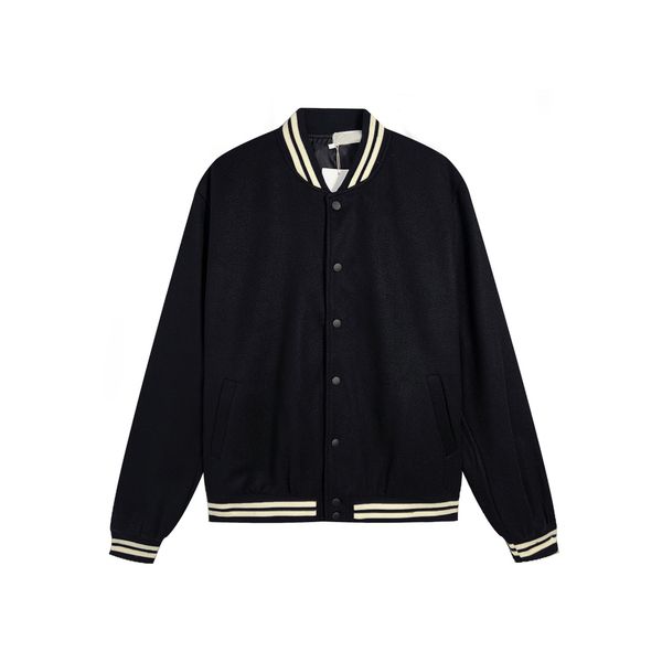 

2022 new men's and women's jacket coat classic baseball jersey original design brand product first line brand quality assurance, Black;brown