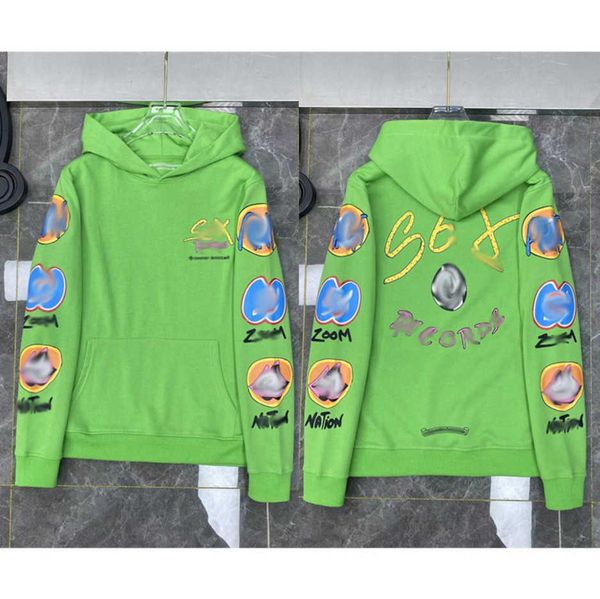 

mens loose brand sweatshirts classic ch designer hoodie horseshoe sanskrit print luxury zipper jacket pullover hooded coat fashion rkpy, Black