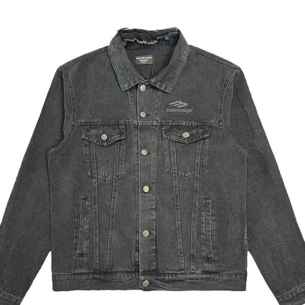 

men's jackets balencaigass designer fashion brand new luxury coats worn wash jacket cool denim coat men work clothes, Black;brown