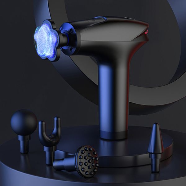 

full body massager massage gun icy cold compress fascia electric percussion pistol for neck sport deep tissue muscle relaxation 221010