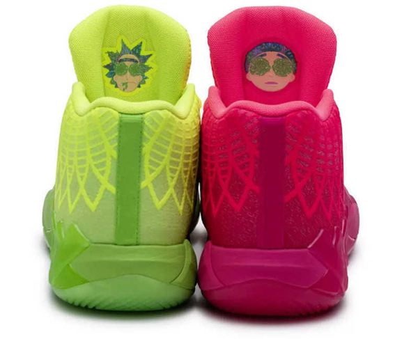 

basketball shoes sport shoe trainner sneakers rare grey red purple glimmer pink green black lamelo ball mb01 rick and morty mens queen