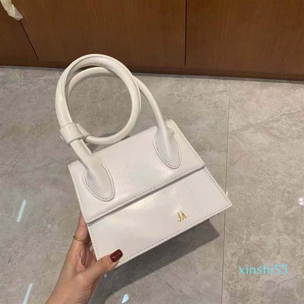 

evening bags colorful women handbag pure color metal letter decoration one-shoulder messenger bag luxury trending designer276h
