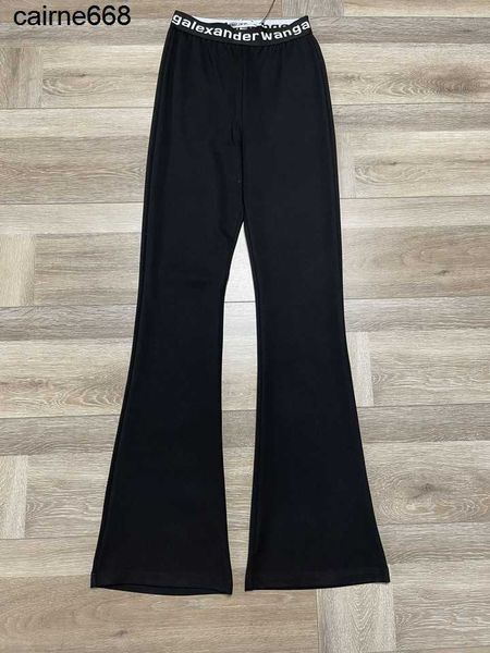 

designer women's new pants ribbon alexanders flare pants wangs, Black;white