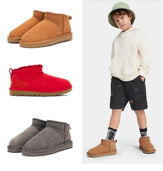 

children shoes girls boots winter warm ankle toddler boys bot black pink shoe kids snow boot children's plush ultra mini