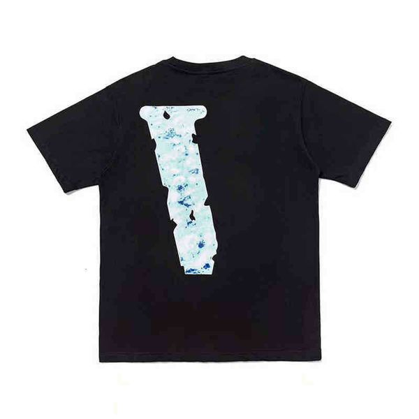 

men women t shirt designer fashion summer flat 100% katoen streetwear usa short mouw brand hip hop snowflakes and stars tshirt, White;black
