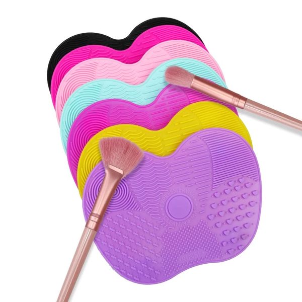 

silicone brush cosmetic cleaner make up washing toy gel cleaning mat foundation makeup cleaner scrubbe board