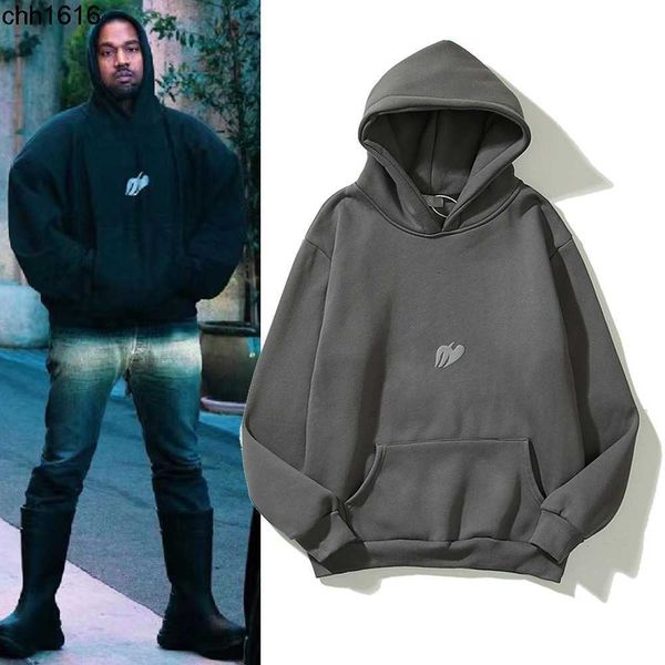 

in autumn and winter 2022 the new kanyess men and women's concert wore hoodies and men's hoodies, Black