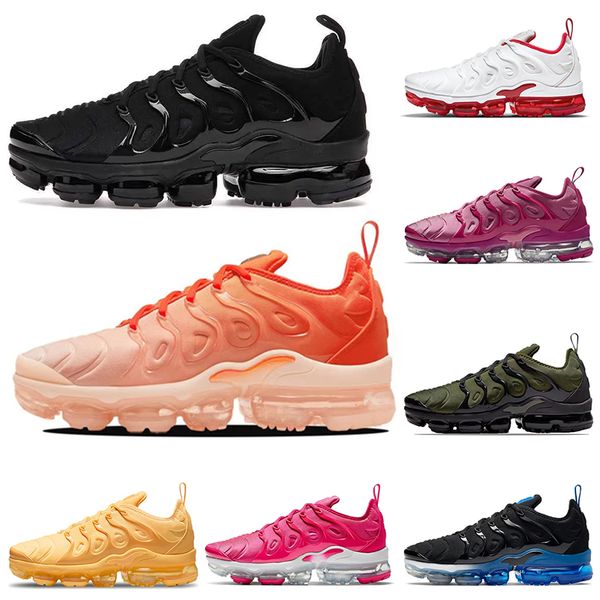 

plus tn running shoes tns men women triple black orange gradients volt yolk olive obsidian atlanta mens trainers vapourmax outdoor sports sn