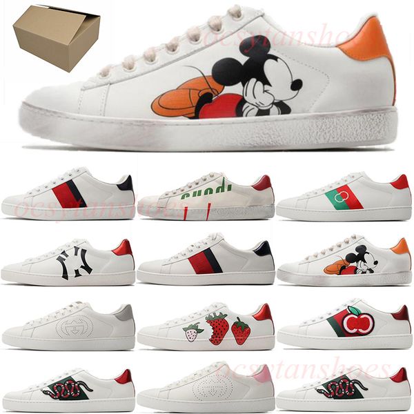 

with box ace bee casual shoes designer sneakers womens shoes sports trainers tiger sneaker men women snake