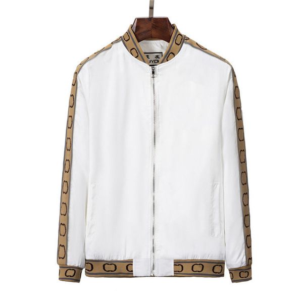 

mens jackets thin windbreaker zip hooded stripe outerwear quality hip hop designer coats armband fashion spring and autumn parkas size m-3xl, Black;brown