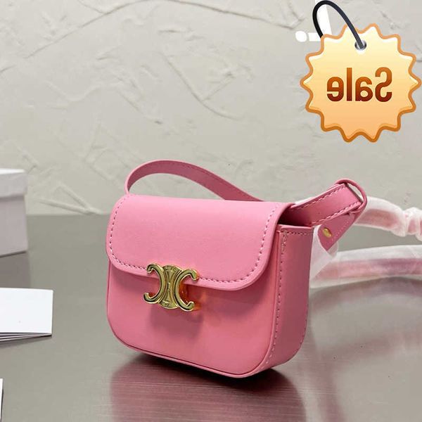 

designer bags family c triomphe triumphal arch mini round bucket mouth red packet powder single shoulder diagonal bag factory direct sale