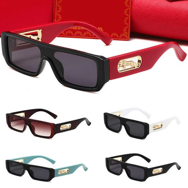 

watches jewelry sun glasses luxury designer sun men and women new 85 personality leopard head decorative europe the united states small fram, White;black