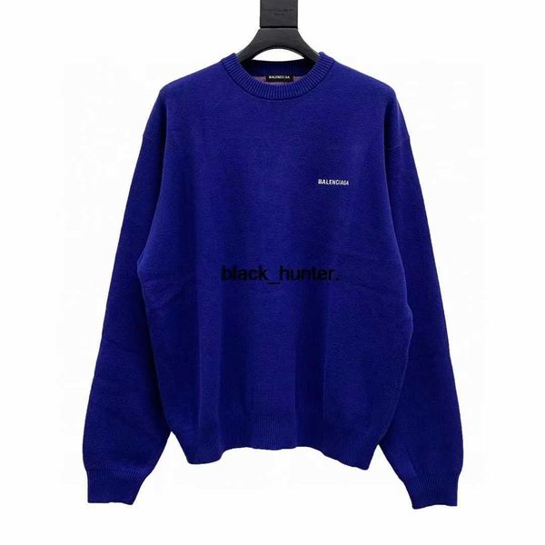 

men's sweaters balencaigass designer wool knitting sweater men women's same style different market versions top, White;black