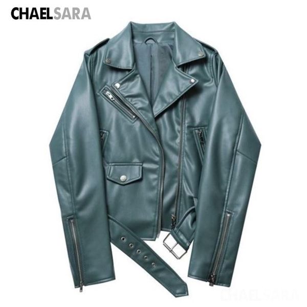 

women's leather faux spring autumn pu jacket women purple zipper slim short biker jackets coat female outwear 221010, Black