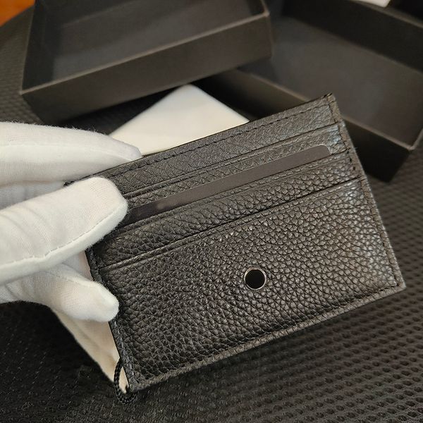 

designer card holder luxury wallet women handbag slim fit style black leather european fashion portfolio with box purses, Brown;gray